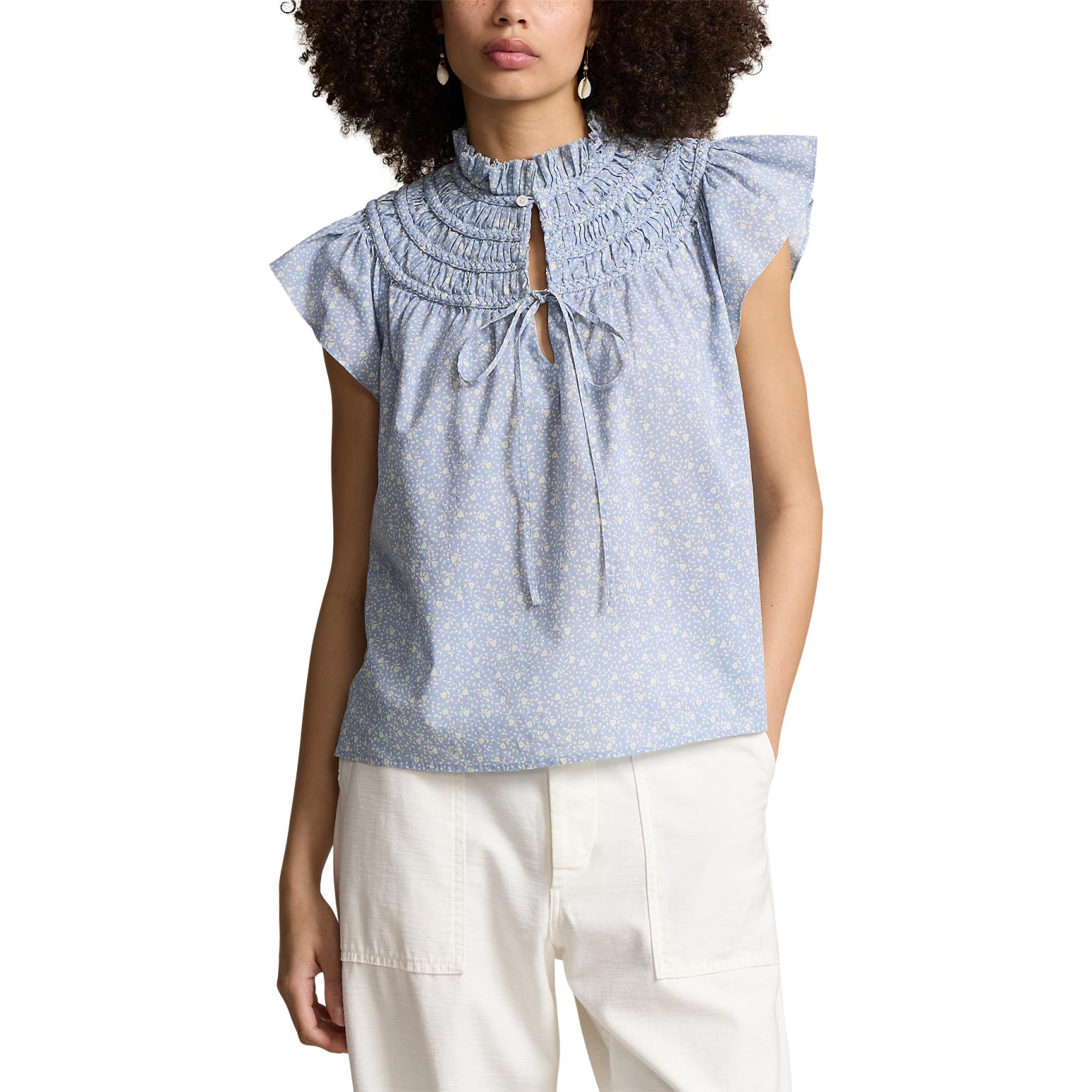 Polo Ralph Lauren Ss Melu Tp-Short Sleeve-Blouse